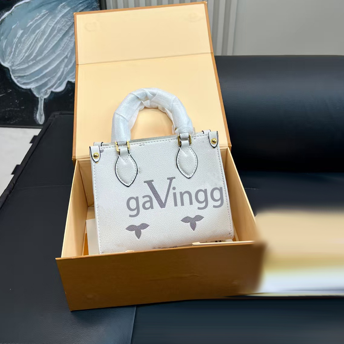 Luxury Bag Designer Tote Bag Women's Shoulder Bag Embossed Crossbody Bag Everyday Handbag Large-Capacity Tote Bag Genuine Leather Women's Bag Fashion Lady Handbag