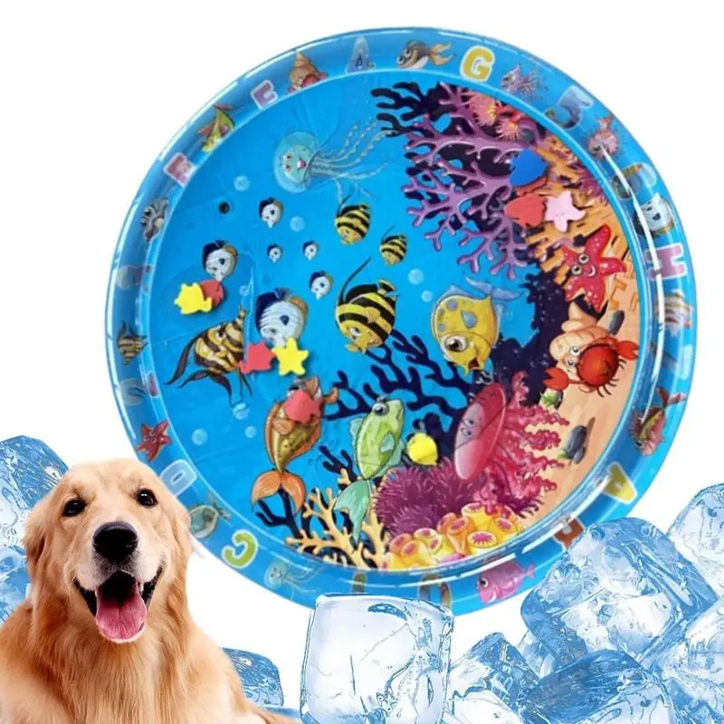 Summer Cooling Pet Water Bed Cushion Ice Pad Dog Sleeping Square Mat For Puppy Dogs Cats Pet Kennel Top Quality Cool Accessories 250402