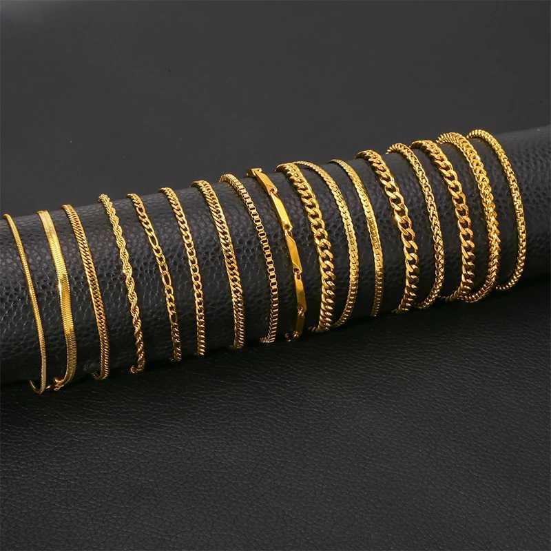 HIYEE Stainless Steel NK Snake Chain Necklace Twist Bracelet For Women Jewelry Set Gold Color Summer Style DIY Accessories GiftXJ251104