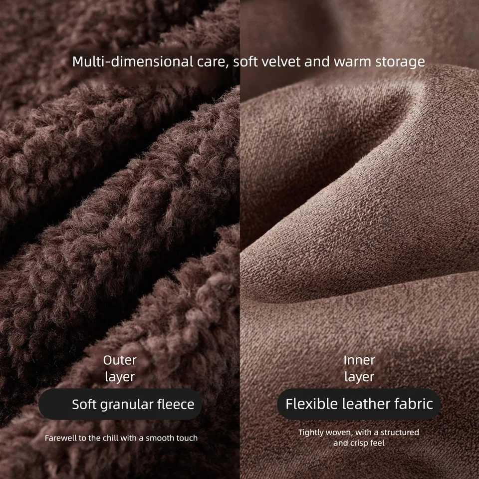 SENTUBILA Womens Granular Velvet Jacket 2025 Winter Wavy Texture Large TurnDown Collar Warm Non Puffy Loose Fit Coat W54WJ4039 J251103