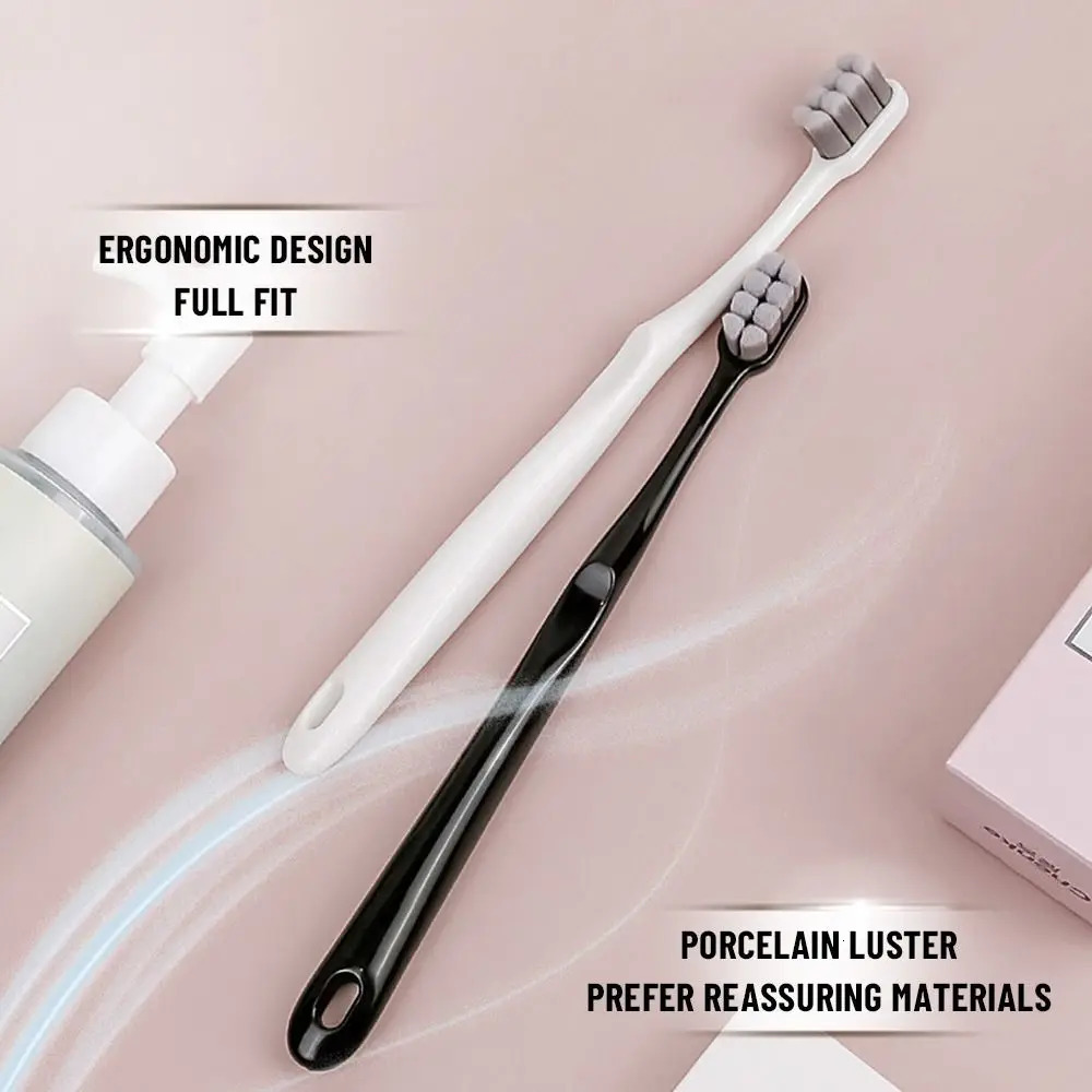 Ultra soft brush ultrafine wave plush toothbrush 8hole massage sensitive gums adult oral care products 250325