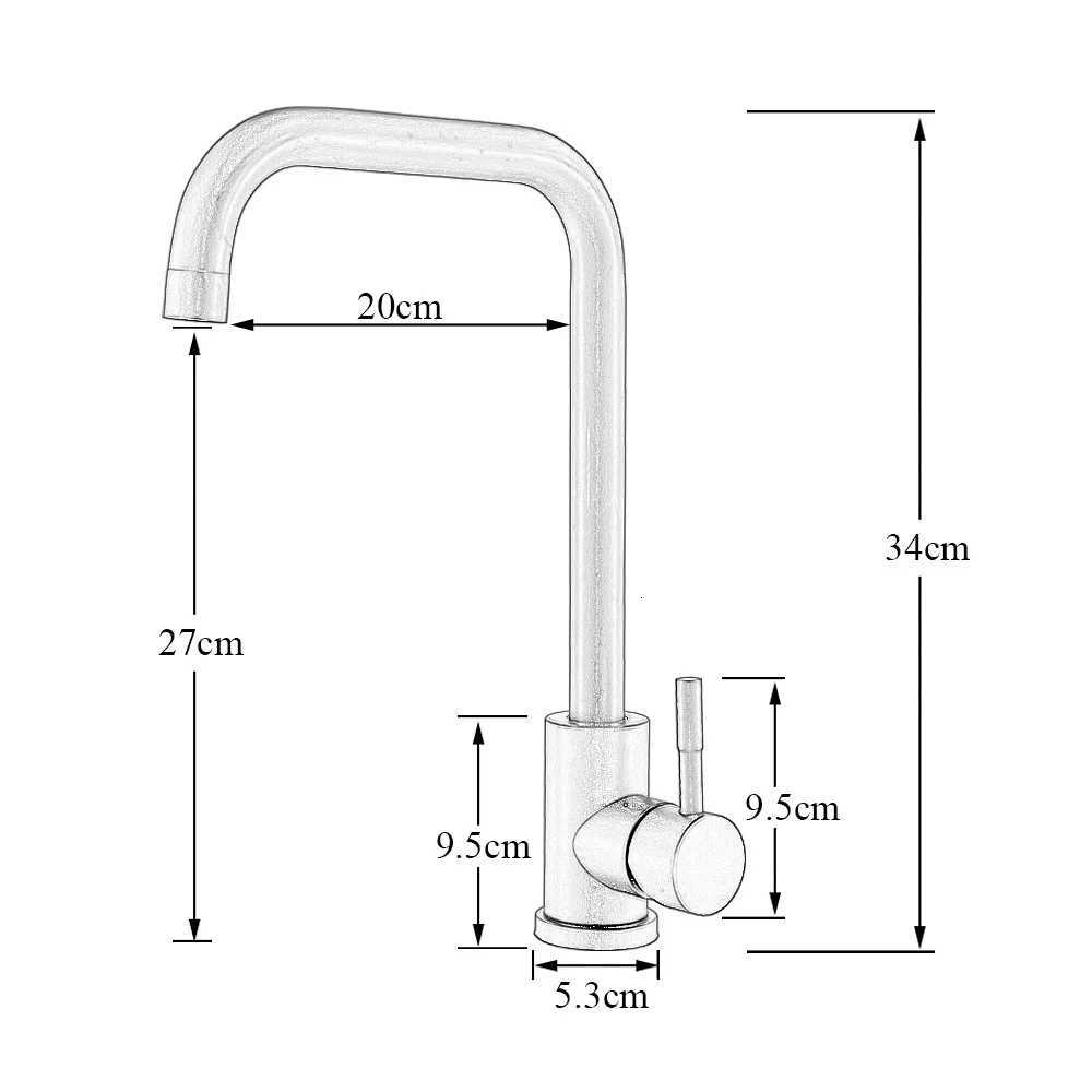 304 Stainless Steel Kitchen Sink Faucet ible Hot Cold Water Mixer Single Handle Pl Out Sink Faucet Deck Mounted Water Taps Y251104