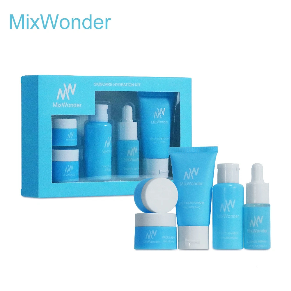 MixWonder Hydrating and Skincare Set 5Piece Gift Set Including Cleanser Facial Cream Eye Cream Serum r 251030