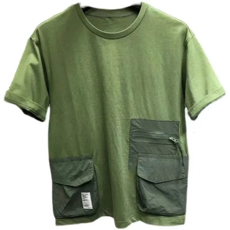 Summer Mens Work Clothes Short Sleeve T-shirt Loose Suitable for Young Men Half Sleeve T-shirt 250403