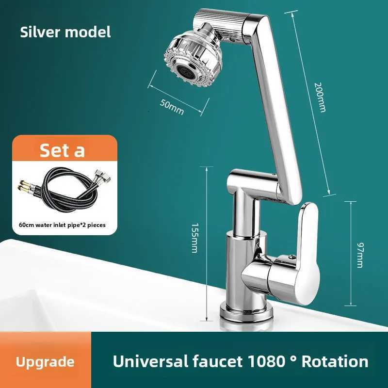 1080 Swivel Kitchen Sink Faucet Bathro Sink Faucet Basin Faucet Mtifunction Cold and Hot Water Tap Y251104