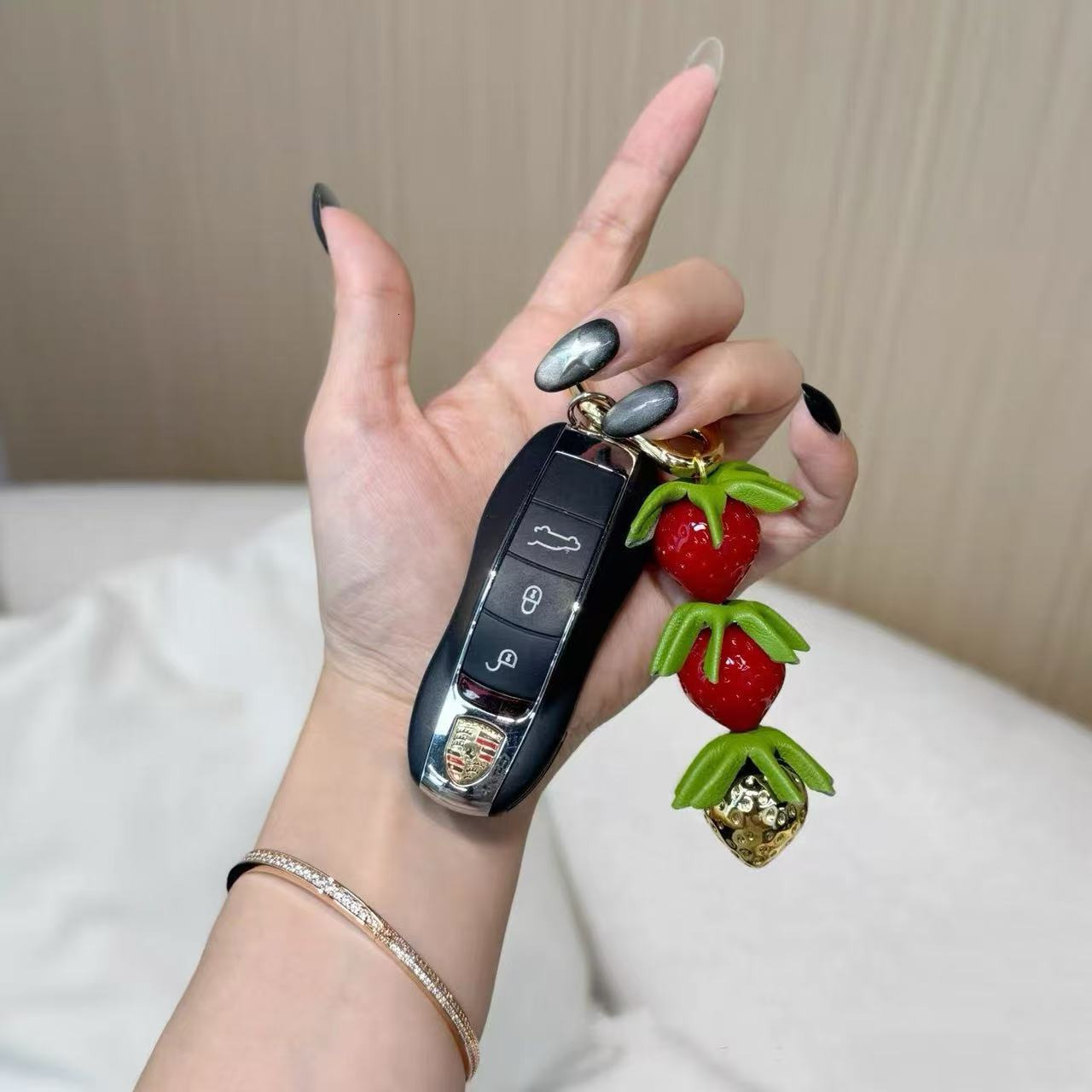 Bag charms Lavender Tomato vine charm in classic calfskin s Fashion style Woman Pendant suitable Cute Handbag Accessories TUES Z260130