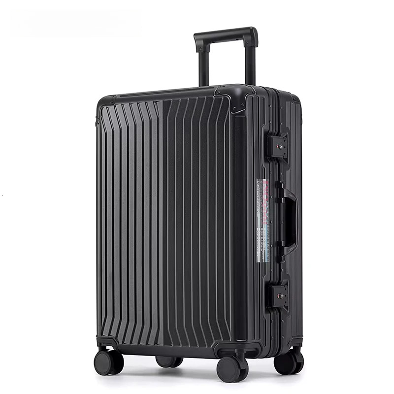 Luggage Aluminum frame boarding case 20/22/24/26/28 inch high capacity trolley case with universal wheels