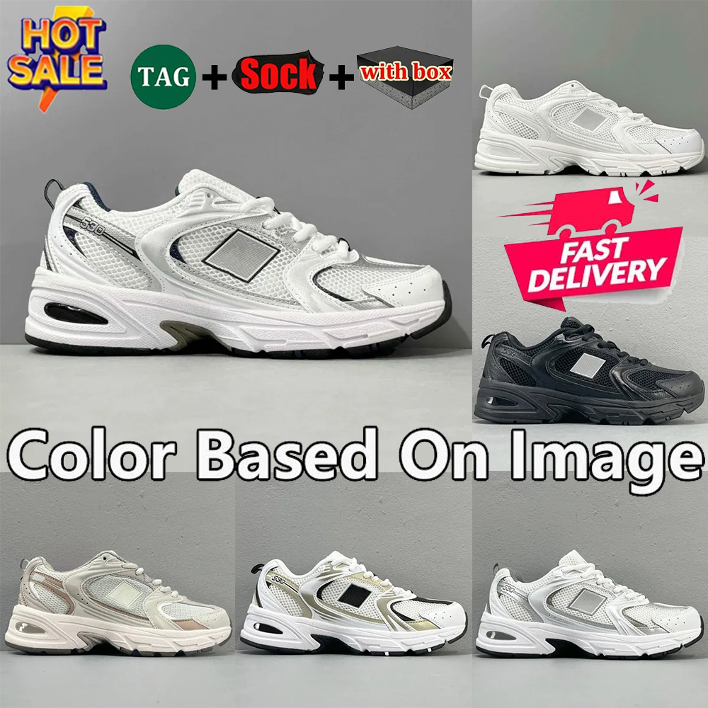with box designer shoe top quality new 530 designer running shoe outdoor sports unisex casual shoe white silver black runner casual sthletic sneakers shoes size 36-46