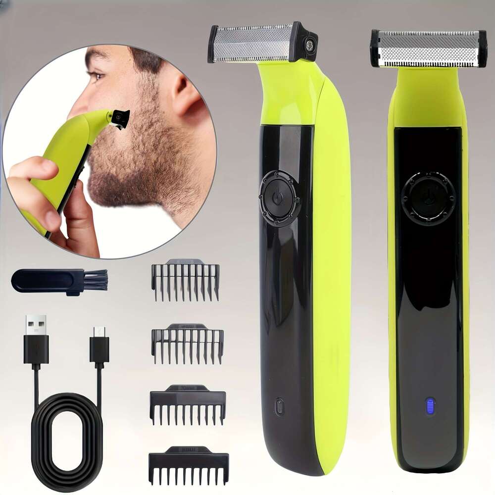 Rechargeable Men's Portable Electric Shaver, Underarm Leg Body Hair Trimmer - Great Gift For Father Or Boyfriend