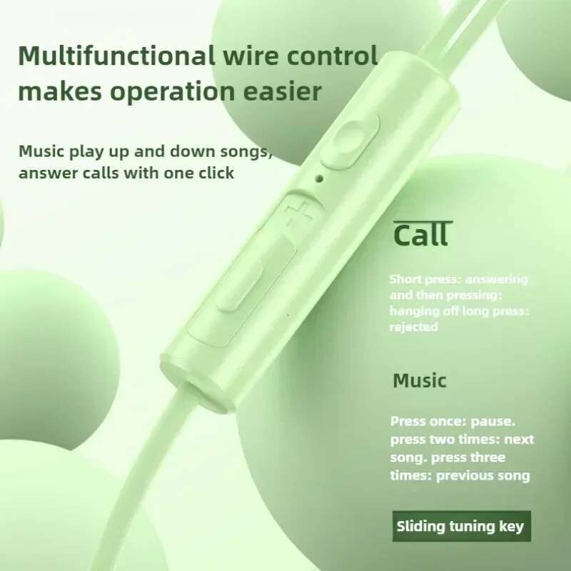 Type C Headphones for S24 S23 S21 S22 Ultra Wired Earphones A53 A52 A34 A54 5G 3.5mm Jack Earbud Headset