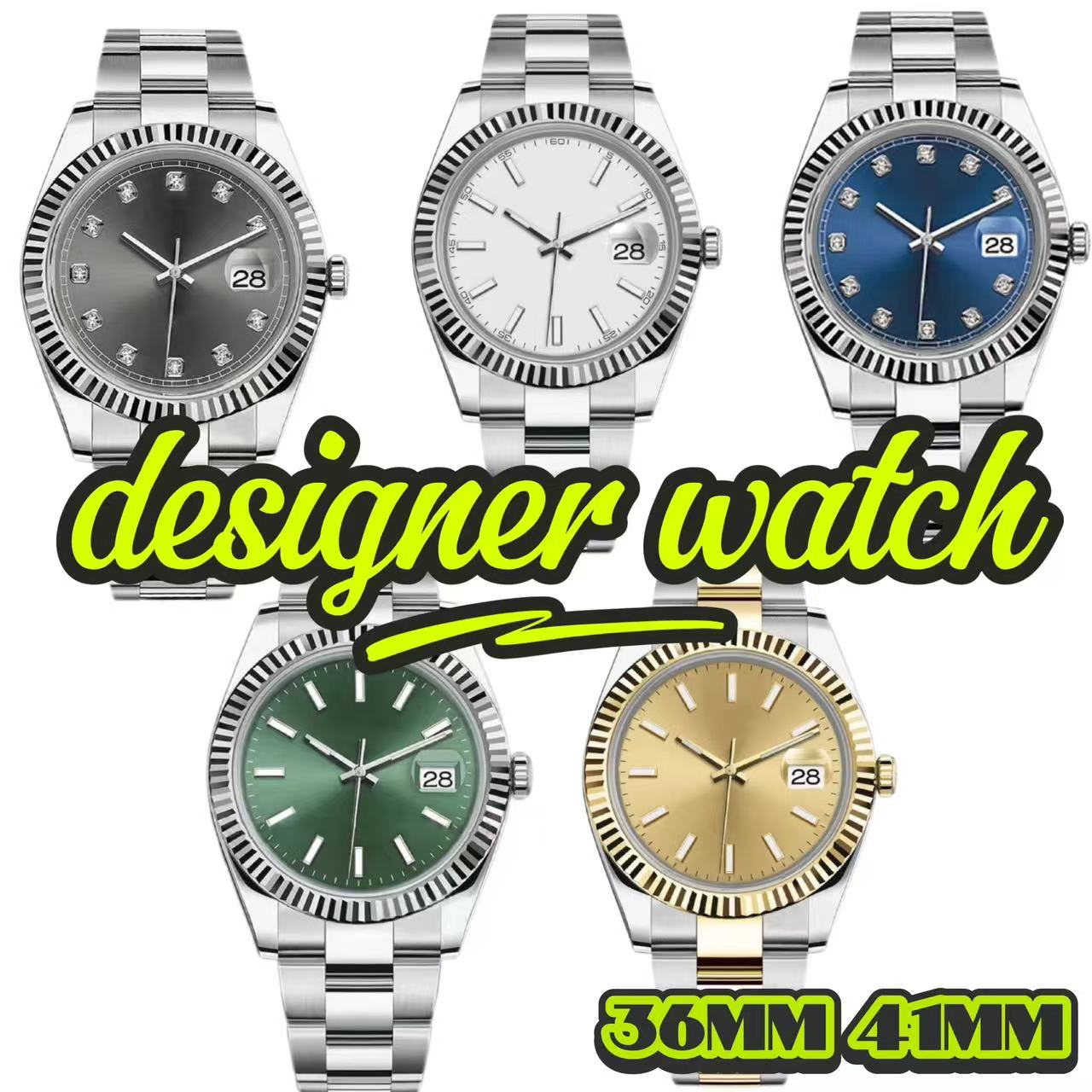 watch designer men watch 41mm luxury couple watch women watch 36mm mechanical watch Sapphire glass Orologio di lusso with box