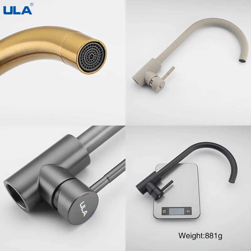 A Stainless Steel Kitchen Faucet 360 Rotate Kitchen Sink Mixer Hot and Cold Water Chre Black Gold Sink Mixer Tap Torneira Y251104