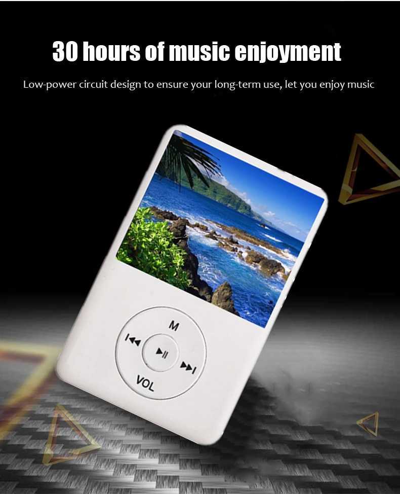 Mini MP3 MP4 music player with loud speakers built-in 4GB 8GB high fidelity portable player with radio/FM/recording Z250403