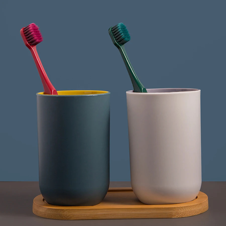 Four colors of volcanic charcoal toothbrush wide soft environmentally friendly portable fiber optic highquality oral hygiene care direct delivery 2503