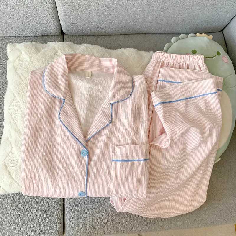 Fashion Loose Long Sleeve Cloud Cotton Sleepwear Womens Style Sweet Home Clothes Student Summer Set Comfortable Breathable Nightgown Y251104