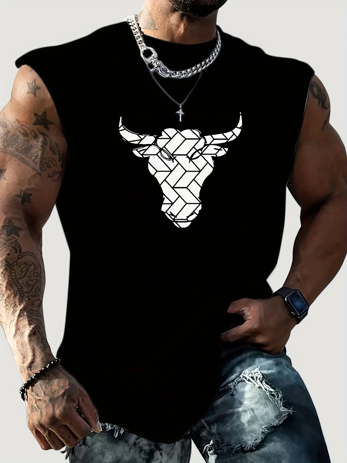 Summer Tank Top Men Gym Fitness Train Clothing Mesh Fabric Quick Dry Body Building Sleeveless Top Fashion Sport Basketball Vest 250402 - view 7