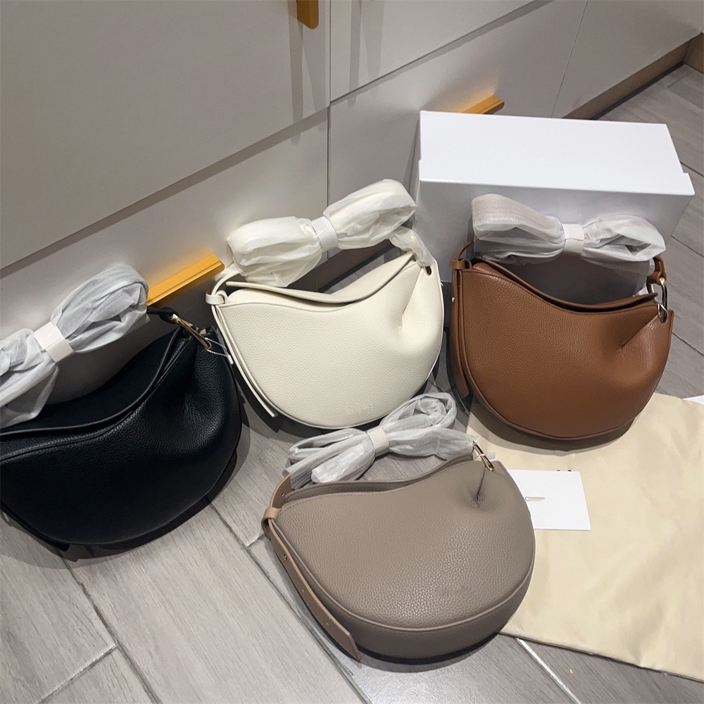 Designer tonca bag womens shoulder bags Full-grain Textured Leather Black Brown white fashion bag Crossbody purse