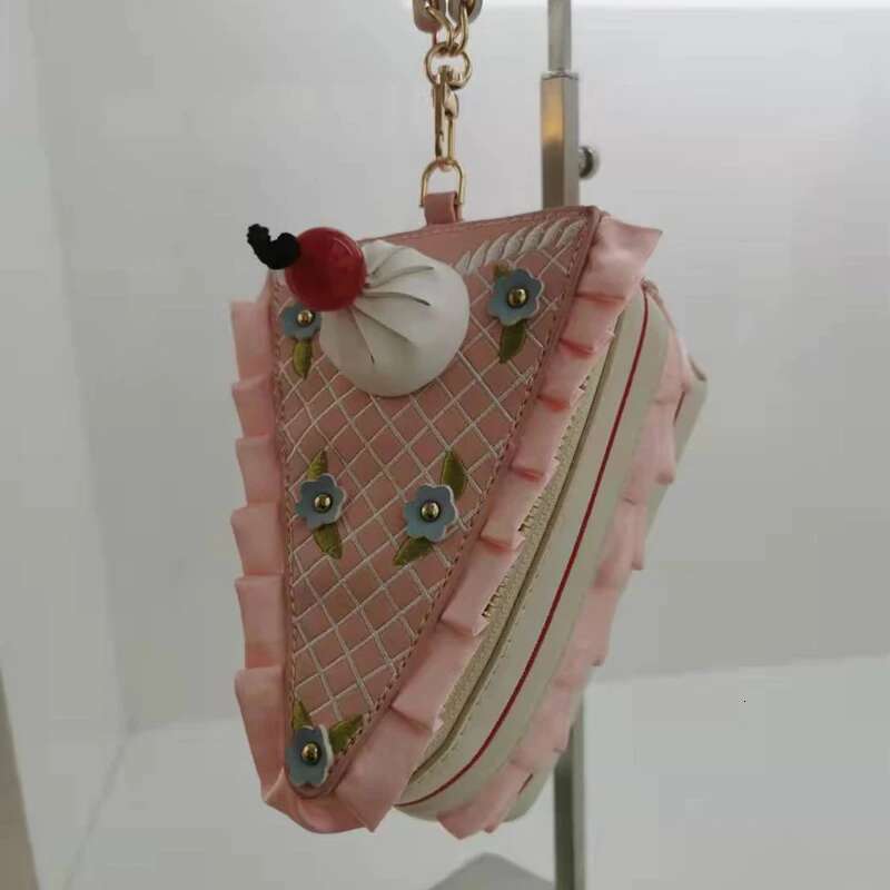 Women Evening Bags 3D Cake Shape Chain Shoulder Messenger Bag Purse Female Embroidery Bridal Prom Party Wedding Handbags