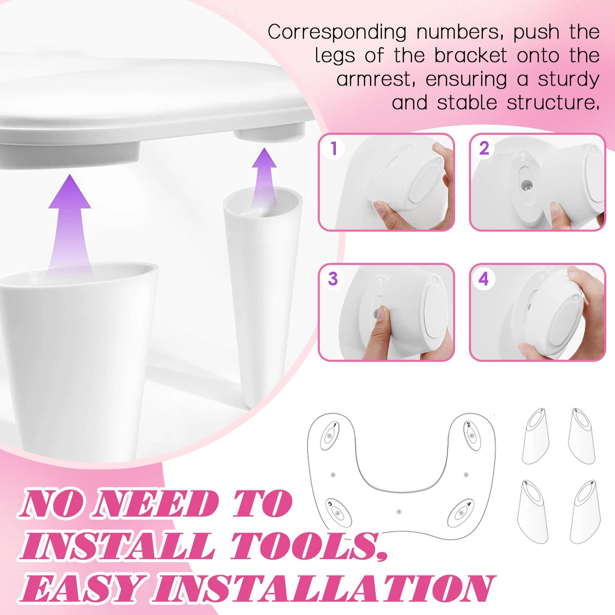 PU Leather Portable Tilt Nail Art Hand Pillow Hand Cushion Removable Stand Manicure Hand Rest Pillow Manicure Tool 250409
