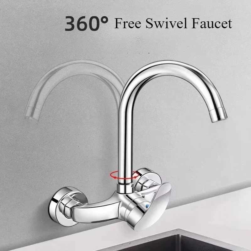 Wall Mounted Kitchen Faucets Hot and Cold Mixer Faucet Washbasin Sink Balcony Mixed Water Valve Bathro Faucets Single Handle Y251104