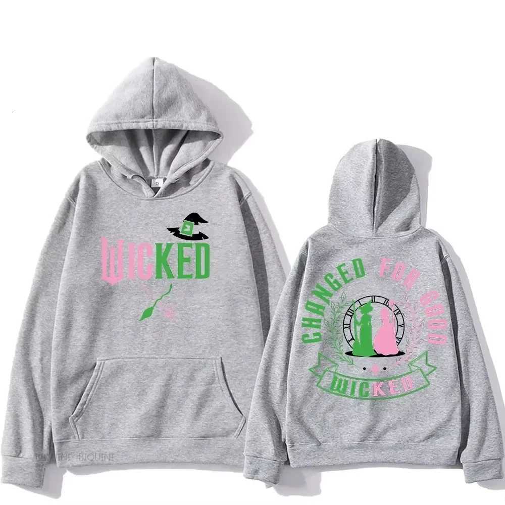 2025 Wicked Hooded for AutumnWinter Manga Hooded Retro Sweatshirt Funko Pop Comfortable Punk Clothes Sudaderas Casual Pullovers K251103