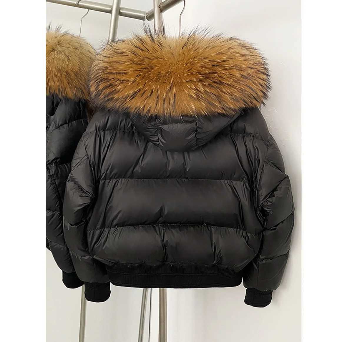 2025 Winter Womens Down Jacket Fur Collar Thickened Warm Womens Hooded Cotton-padded Coat y2k New High Quality Coat bra J251104