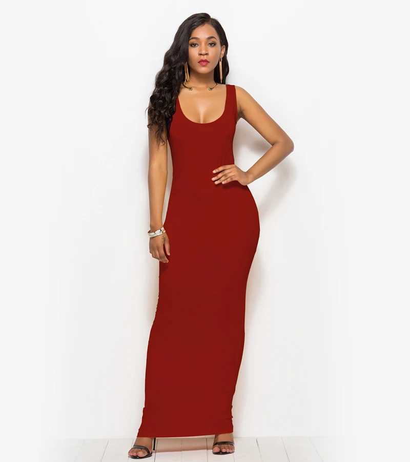 Sexy Summer Tank Women Dress 2023 Fashion Slveless Bodycon Evening Party Club Long Dresses Women Clothes Plus Size Femme Robe X2504031