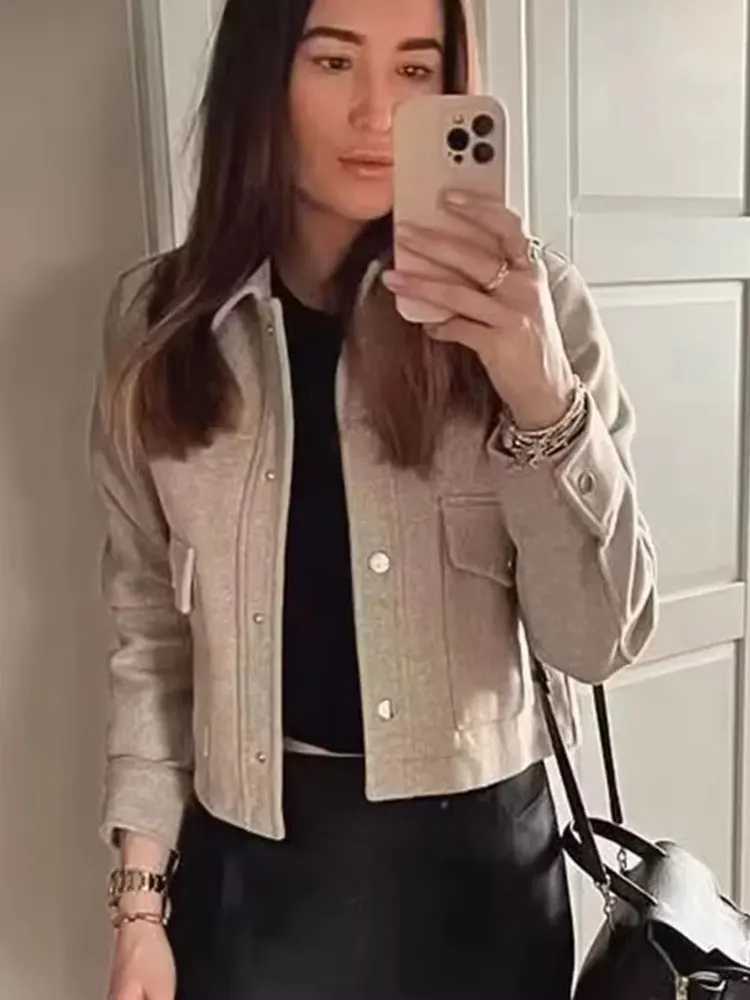 HH Jackets For Womens Autumn Fashion Solid Front Pockets Button Long Sleeve Jacket Elegant Woman Casual Outerwear Coat J2511031