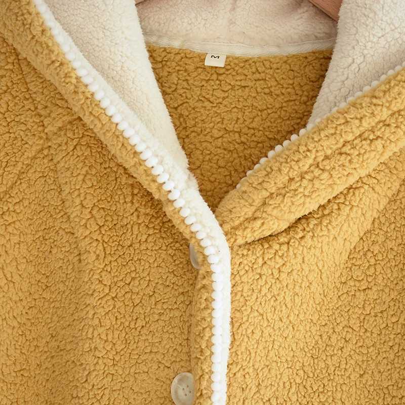 Solid Winter Kimono Home Robe Womens Pajamas Thickened Dressing Gown Warm Bathrobe Sleepwear Homewear Clothing Nightgown C251104