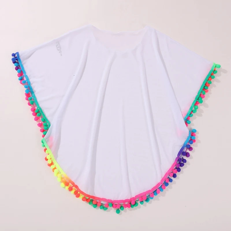 Children teenagers beach covers girls solid soft loose swimsuit childrens sun protection 714Y 250325z