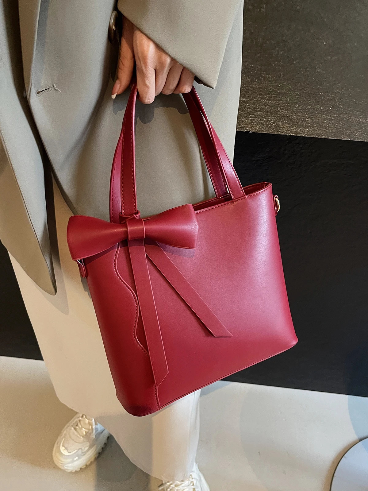 Womens PU Leather Cross body Bag Y2K Korean Fashion Handbag Womens Shoulder Bag Womens Simple Handbag and Wallet 250402