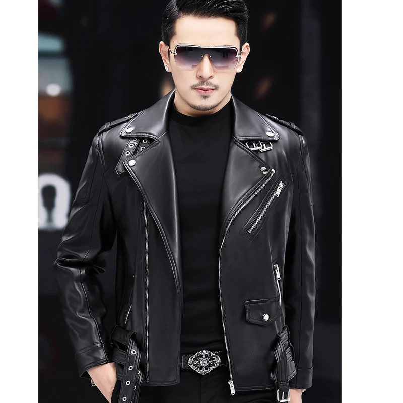 Men Faux Leather Coat Zipper Overcoat Motor Jacket Mens Bomber Jackets Fashion Motorcycle Bikers Punk Man Top Colthing y251030