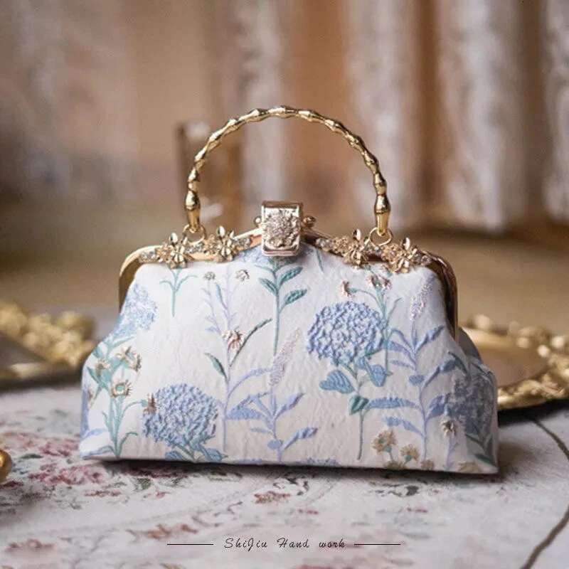Vintage Fashion Wedding Wers Dia Top Handle Lock Chain Women Shoulder Crossbody Bag Bags Women's Handbags Purses