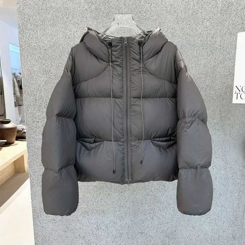 Down Jacket Fluffy New Autumn Winter Puff Hooded White Duck Down Coat Women Thick Lightweight Warm Puffer Jacket Short Parkas J251104