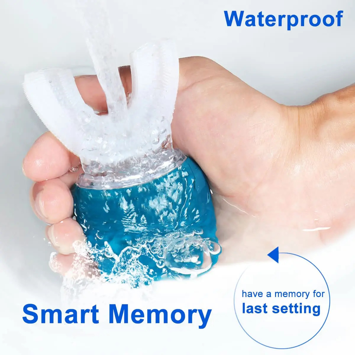 Ushaped adult automatic toothbrush 360 ° full mouth whitening wireless charging waterproof brush ultrasonic electric 250325