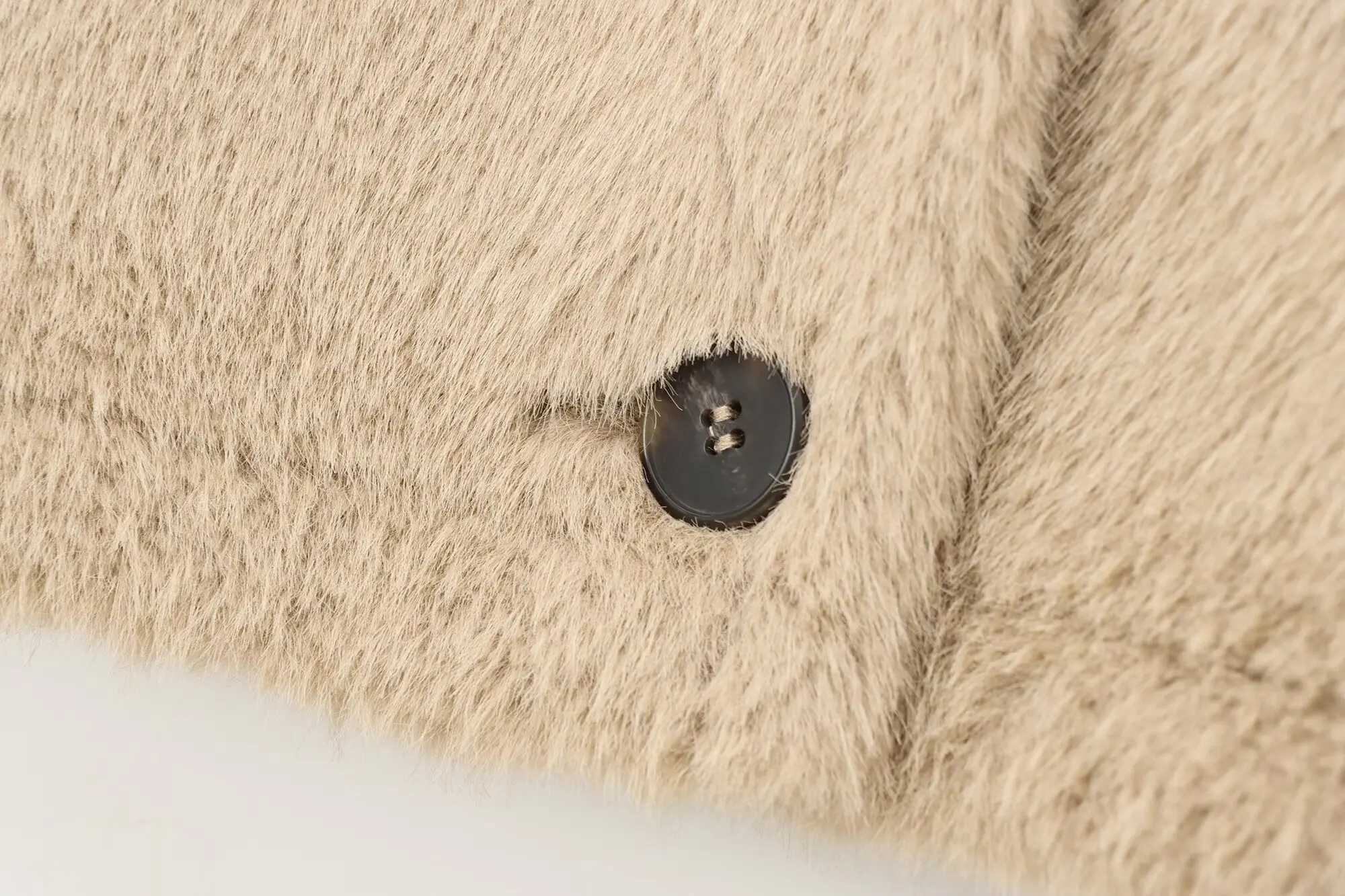 BSAY Autumn New Product 2025 Womens Simple Fashion Casual Round Neck Single breasted Decorative Short Coat J2511031