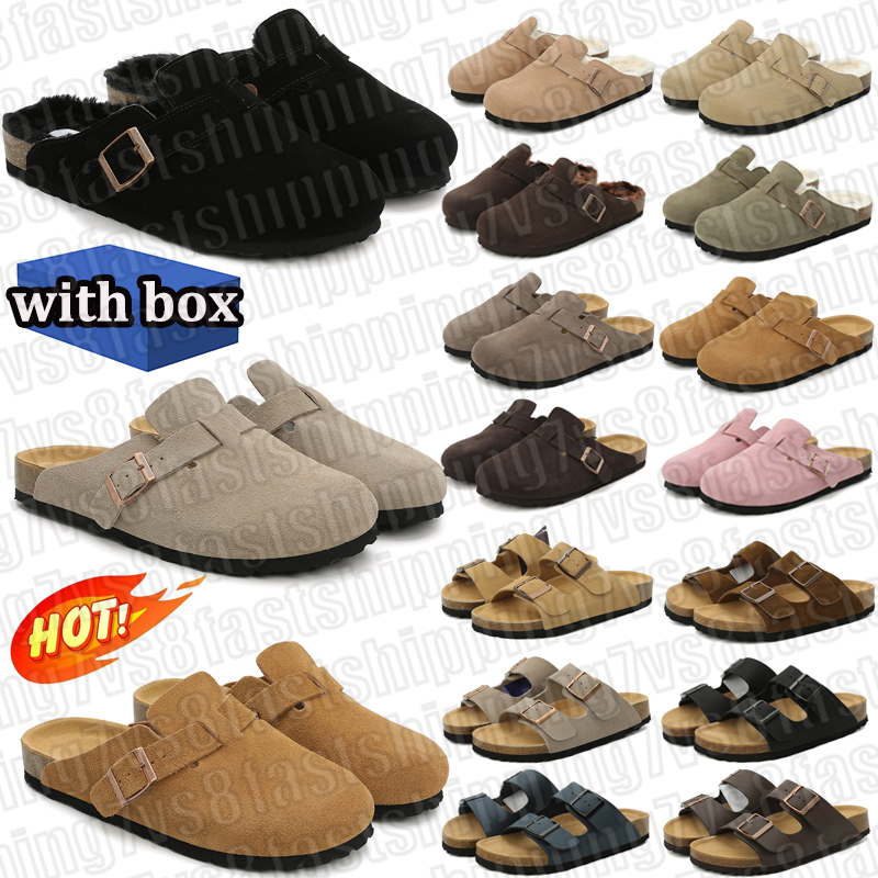 free shipping with box designer sandals men women clogs slippers suede leather mules mens stylish slides outdoor comfortable shoes