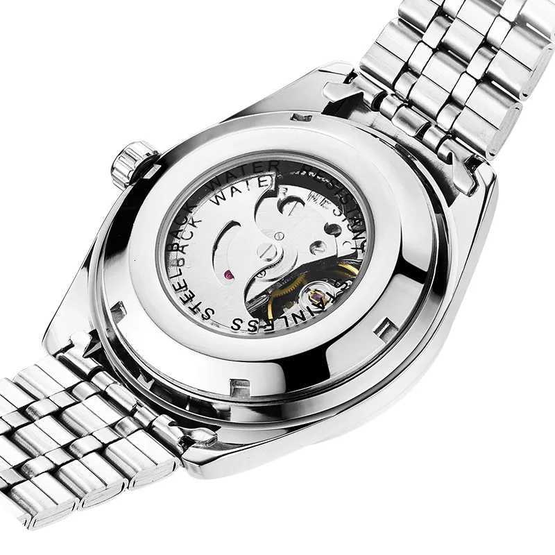 2024 FNGEEN 9001 Luxury Brand Men Watch Steel Tourbillon Skeleton Mechanical Watches Luminous Automatic Date Diamond WristwatchT251104 - view 5