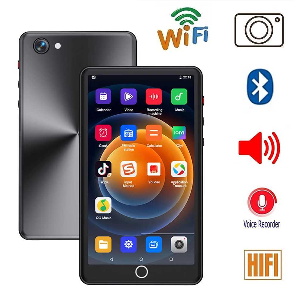 Portable WiFi MP3 player HiFi music player built-in speakers touch screen MP4 video player camera FM radio recorder Z250403