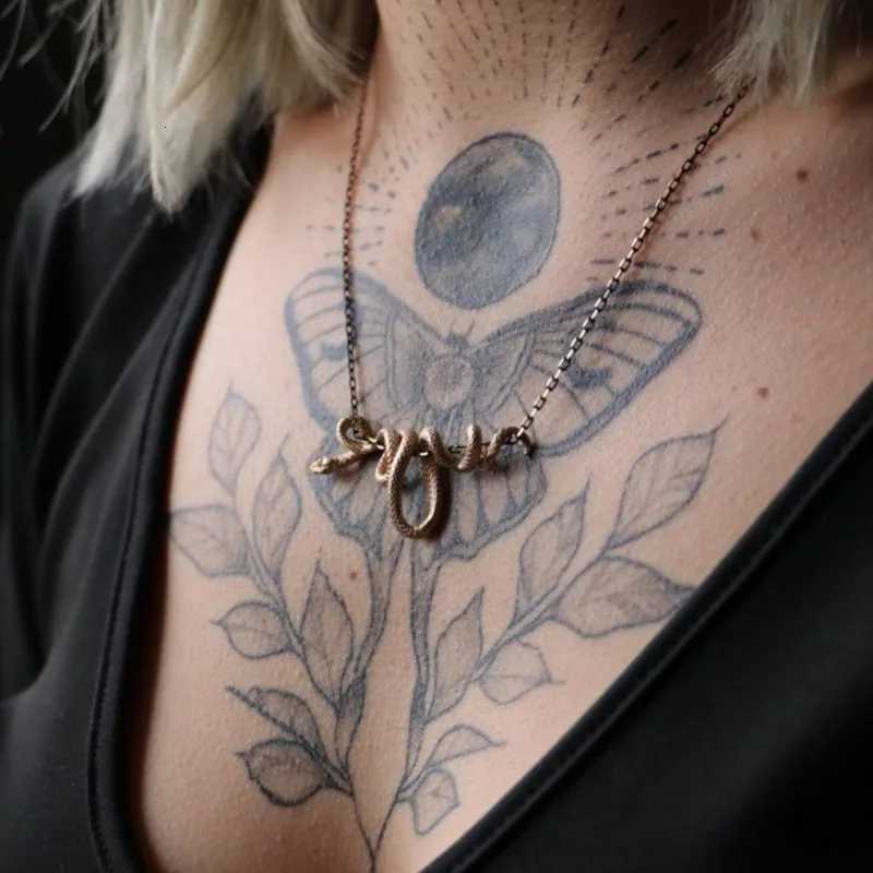 New Punk 925 Snake Pendant Necklace Winding Silver Color Unique Men Women Hiphop Neck Fine Jewelry Statement Snake Choker GiftsXJ251104