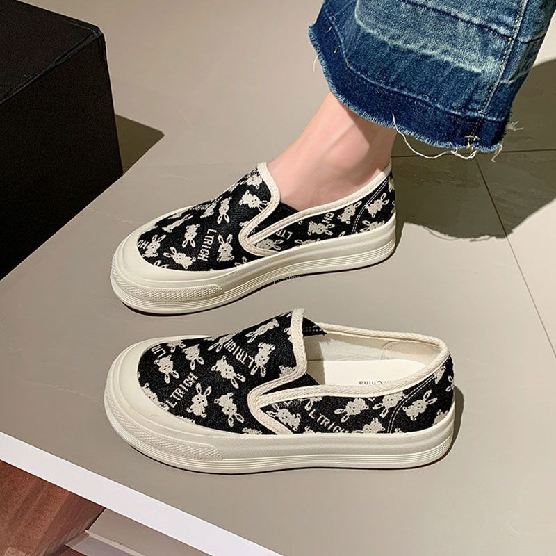 Designer Sandals With Free Shipping Lefu Shoes Cloth Women In Summer Breathable Casual Shallow Mouthed Flat Bottomed Canvas For Women Lazy Thick Soled