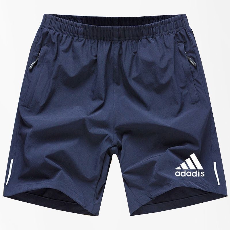 Sports casual shorts Men's summer wear ice silk quick drying five quarter pants loose plus size running fitness shorts men black gray blue