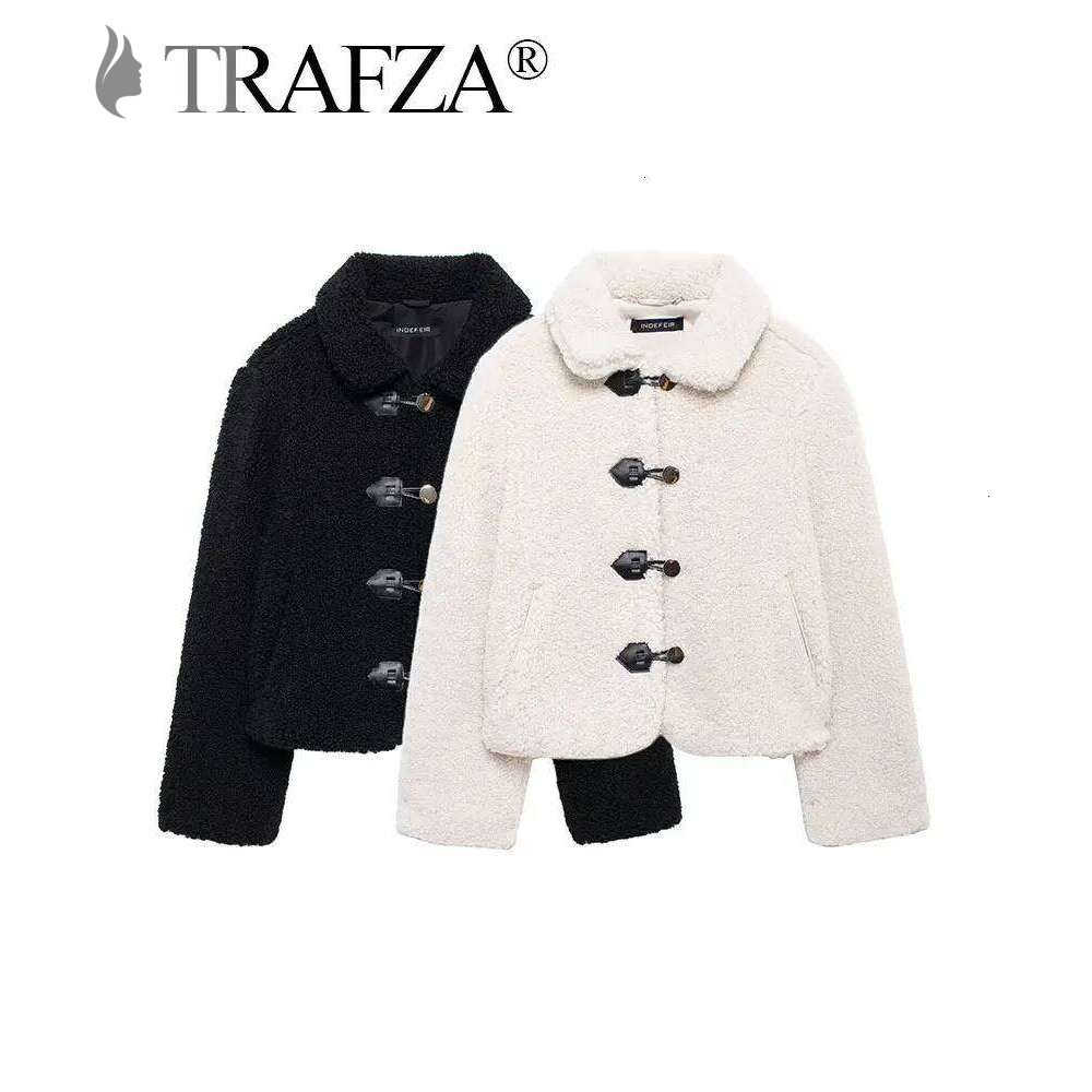 hoodie hoodie Woman Winter Coat Fleece Solid Lapel Single Breasted Short Cardigan Top Female Wild Outerwear Streetwear Women's Jacket jacket jack