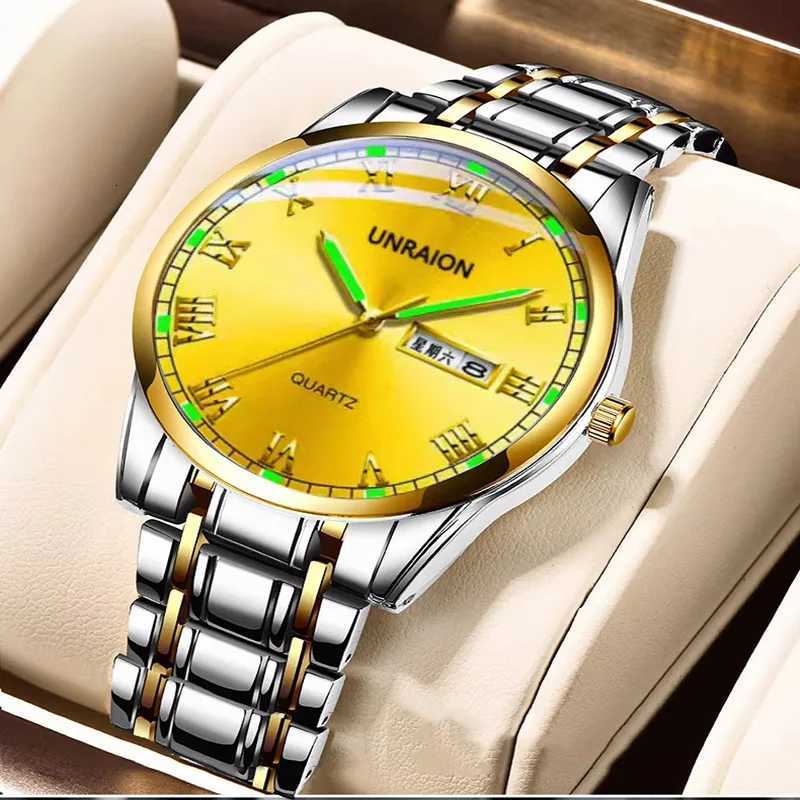 New Luminous Fully Automatic Mechanical Watch Mens Watch Dual Calendar Business Waterproof Multifunction Trendy Sports WatchT251104