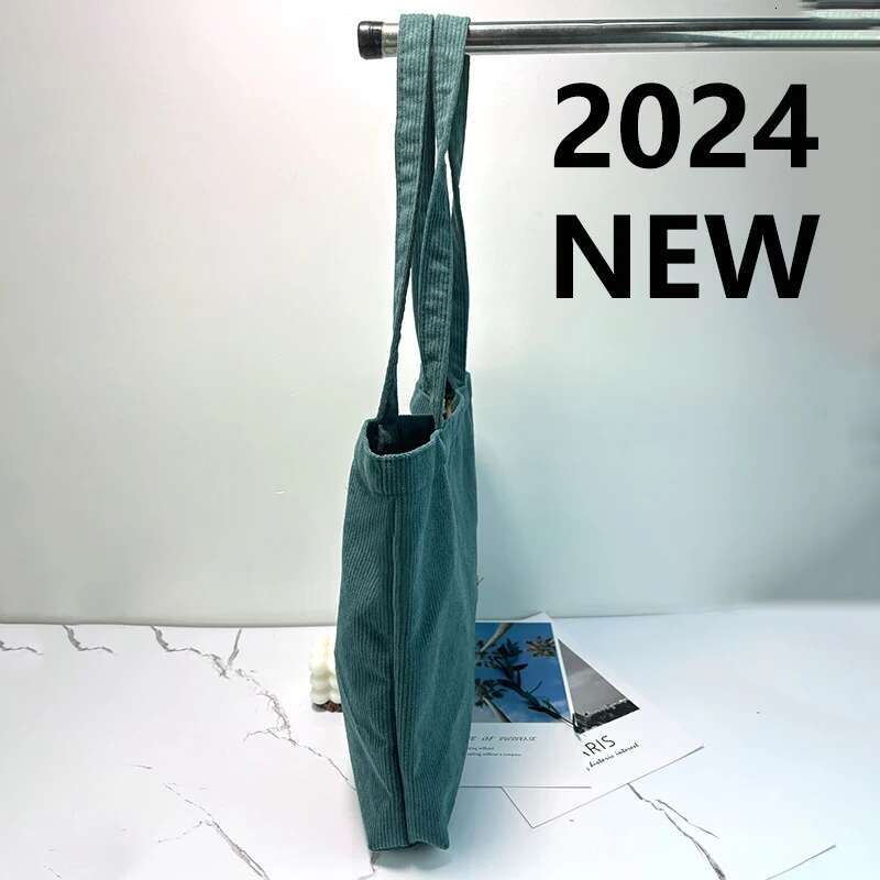 Corduroy bag for Women Shoulder Bag Female Soft Environmental Storage Reusable Girls Handbag Small and Large Shopper