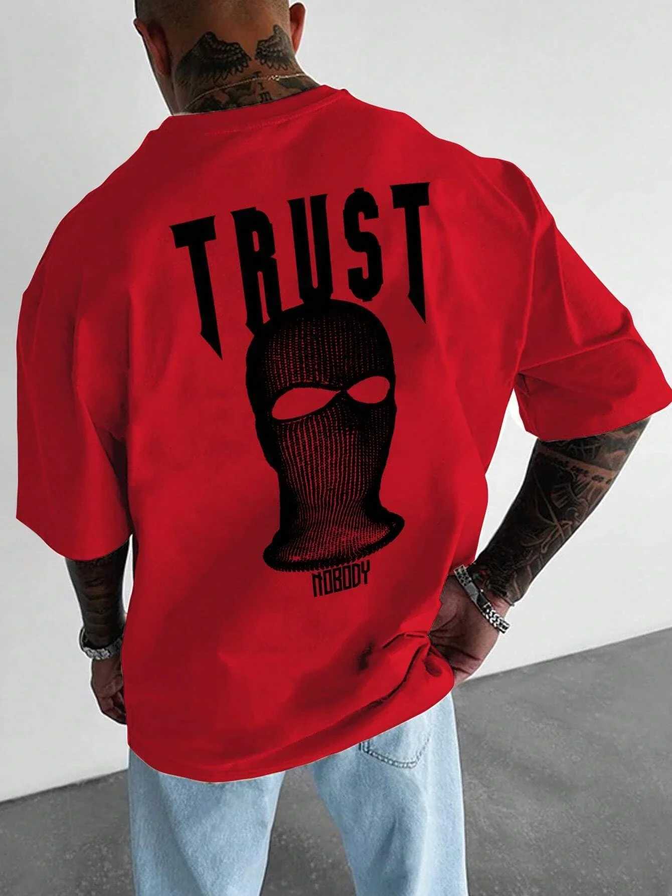 Summer Portrait slogan graphic Cotton T-shirt unisex mens luxury fashion plus casual short sleeved street T-shirt 4XL W250403