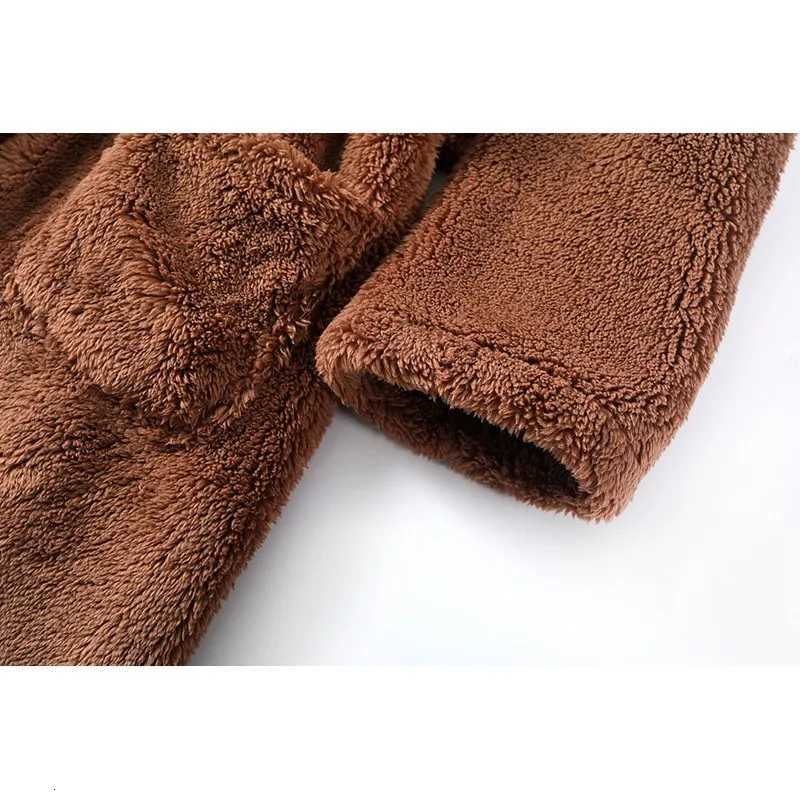 Winter Thicken Bathrobes Men and Women Kimono Robes Couples Warm Fleece Hoodie Bathrobe Mnes Long Sleeve Home Robes With Belt C251104