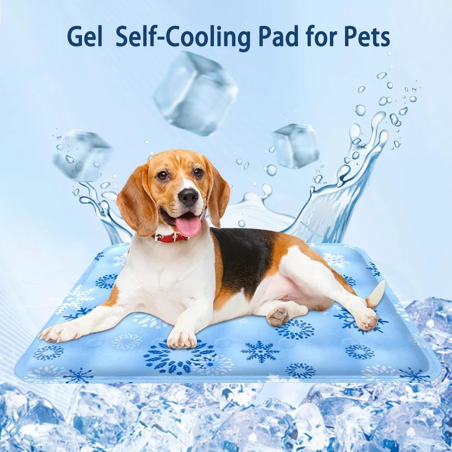 Dog Cooling Mat Gel Self-Cooling Pad Pet Cooling Pad Pet Beds for Small Middle Size Cats and Dogs Waterproof Wear Resistant 250402