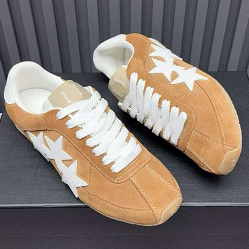 2025ss WOMENS PACIFIC FLAT Flat Shoes Autumn New Arrivals Suede Vintage Sneakers Fashion Outdoor Walking Classic Board Shoes Decorate Three star leather decal