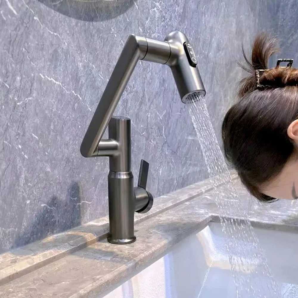 Mti-pose Digital Display Rotatable Faucet 3-Speed Adjustables Durable Faucet Replace for He Bathro Accessories Y251104